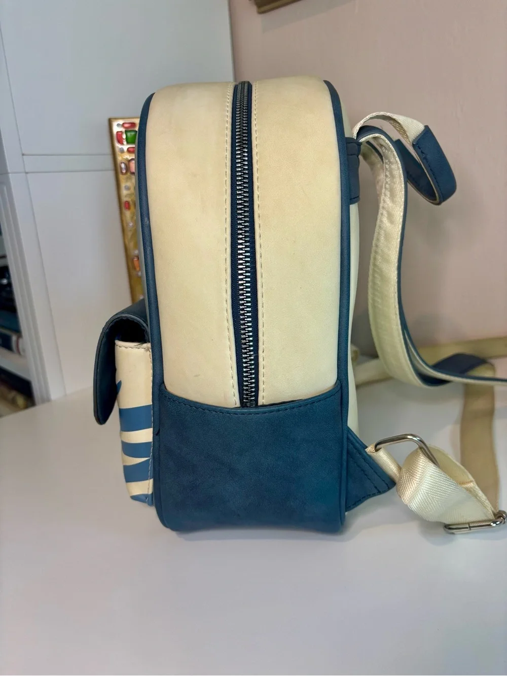 Star Wars Blue & Cream Ahsoka and Grogu Mini Backpack